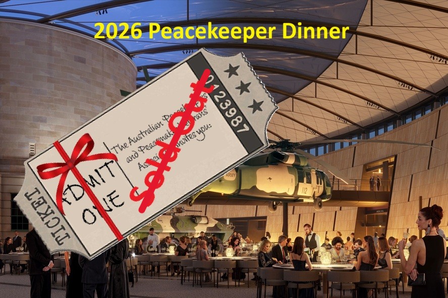 Peacekeeper Dinner 12 September 2026
