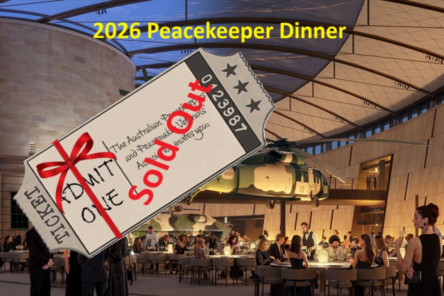 Peacekeeper Dinner 12 September 2026